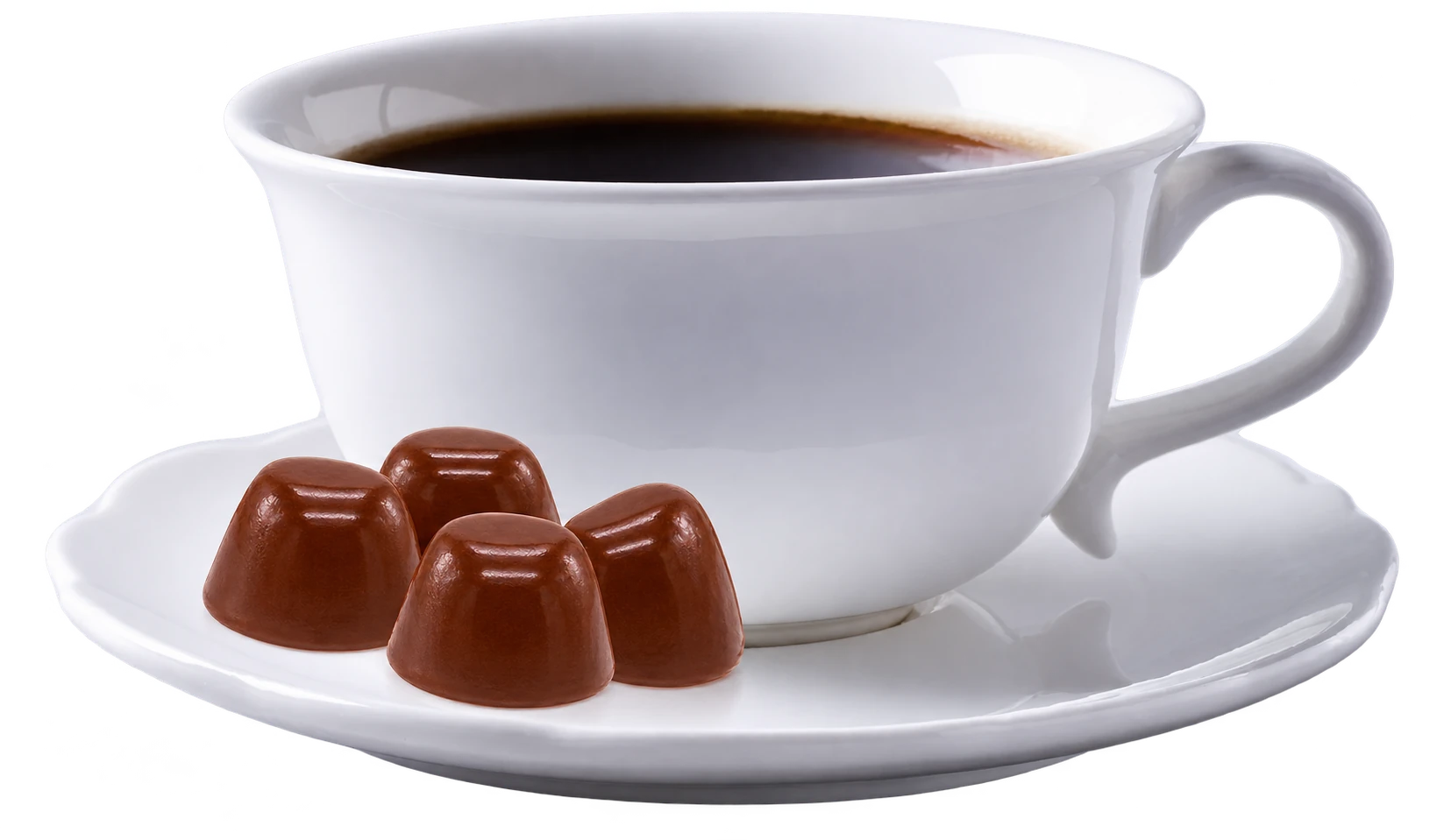Electric Joe with Caffeine and Functional Mushrooms. gummies beside a cup of coffee