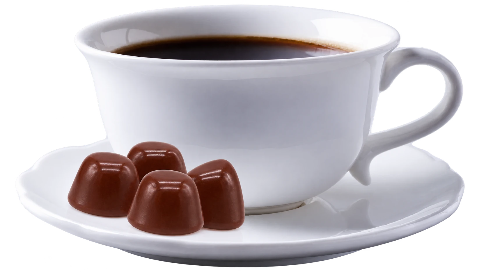 Peppermint Perk with Caffeine and Functional Mushrooms gummies beside a cup of coffee